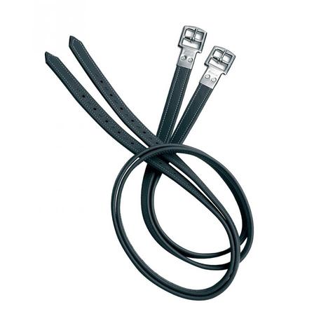 Prestige Non-Stretch Stirrup Leathers 145cm BLACK