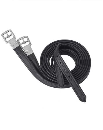 Non-Stretch Stirrup Leathers 160cm BLACK