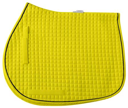 Cotton Quilted All-Purpose Saddle Pad LEMON/BLACK