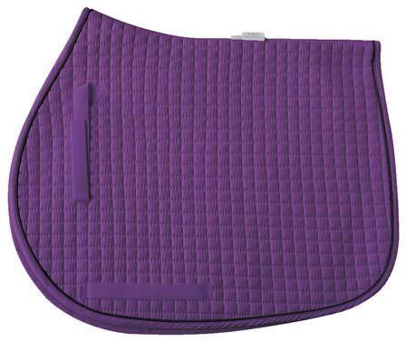 Cotton Quilted All-Purpose Saddle Pad PURPLE/BLACK