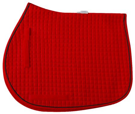 Cotton Quilted All-Purpose Saddle Pad RED/BLACK