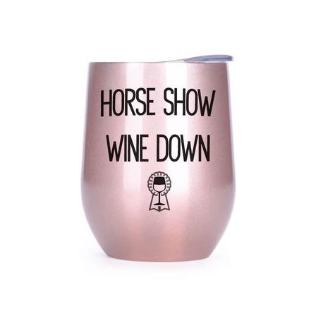 Horse Show Wine Down Insulated Wine Cup ROSE_GOLD