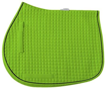 Cotton Quilted All Purpose Square Pad LIME/BLACK