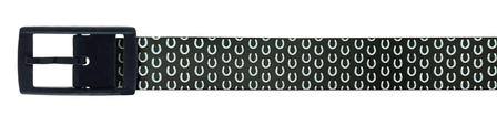 C4 Graphic Belt with Standard Buckle HORSESHOES_BIT_GREY