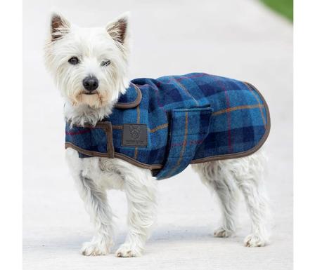 Digby & Fox Tweed Dog Coat NAVY